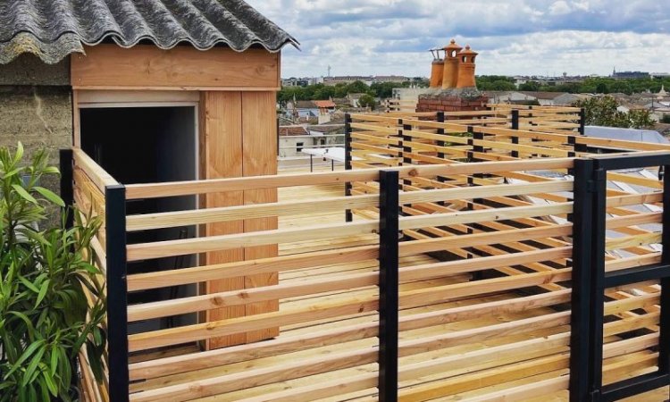 Fabrication de poteaux pour garde-corps en claire-voie sur BORDEAUX.